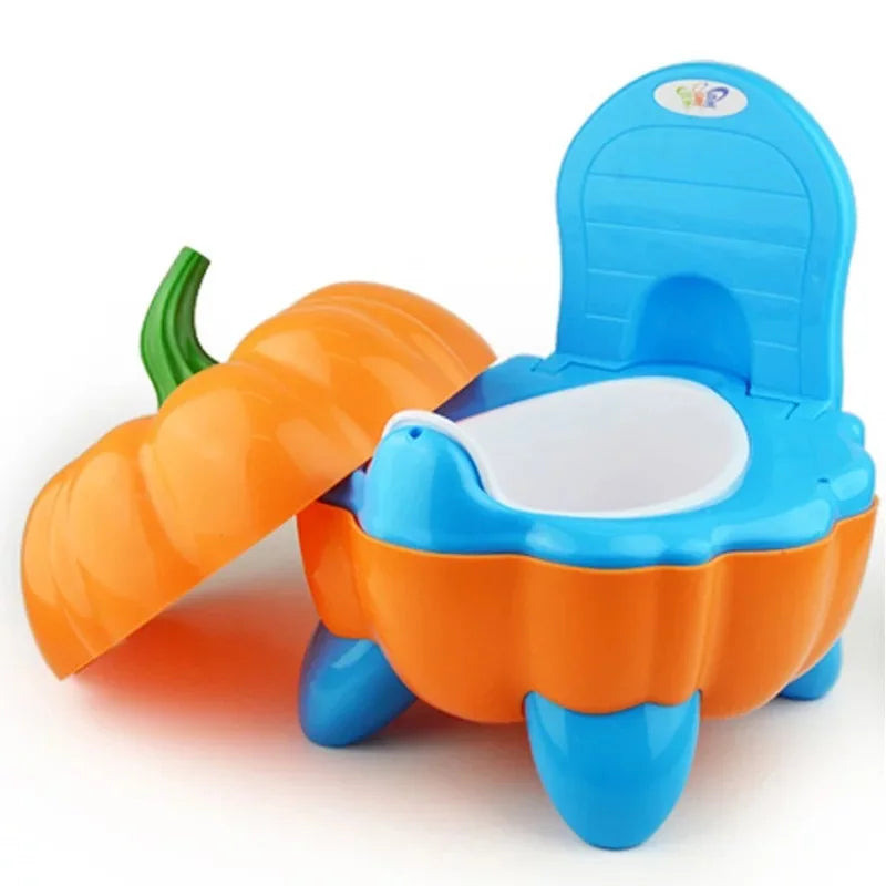 Pumpkin-Shaped Baby Potty – Portable Cartoon Toilet Trainer for Kids