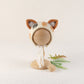 Cute Fox Flower Bonnet Newborn Wool Felt Photo Prop