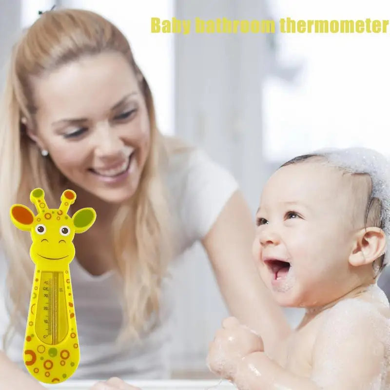 Toddler Bath Safety Toy – Floating Giraffe Temperature Thermometer