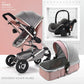 3 in 1 baby stroller Luxury High Landscape baby pram portable baby pushchair multifunctional Newborn Carriage double faced