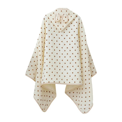 Soft Cotton Baby Hooded Towel – Rabbit Ear Bathrobe Poncho