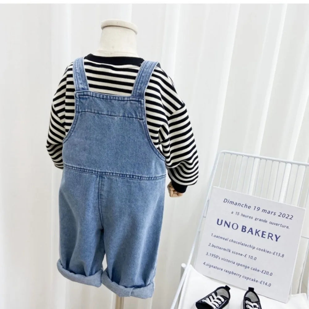 Kids Denim Overalls – Casual Jumpsuit for Boys & Girls