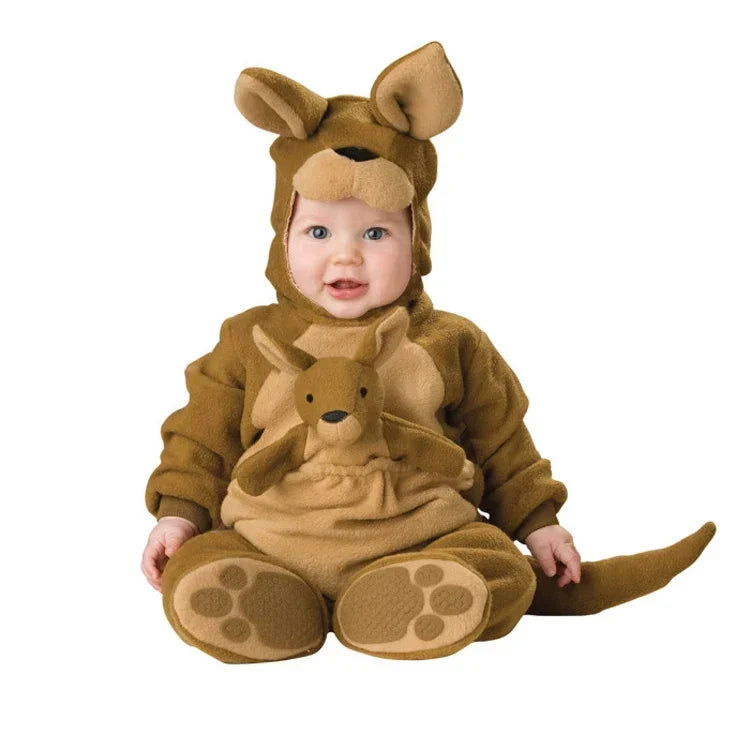 6M-24M Christmas Xmas Holiday Halloween Costume Infant Baby Girls Lion Dinosaur Rompers Elk Toddlers Clothes
