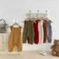Knit Baby Overalls Romper Multi-Earthy Color Adjustable Buttons Autumn Winter New Outfit 0-3Y Kids Clothing