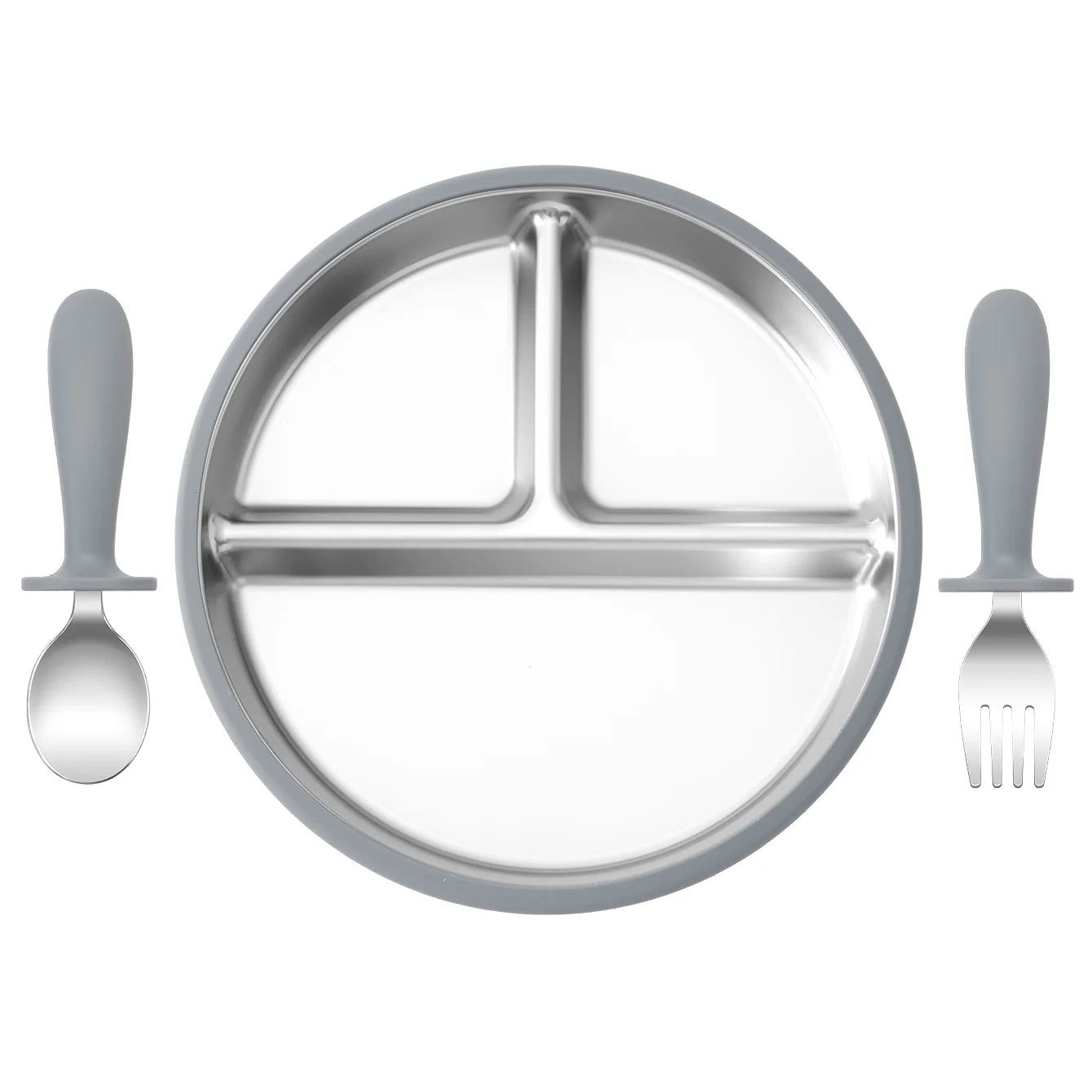 Kids Feeding Essentials – 3PCS Bowl, Spoon & Fork Set
