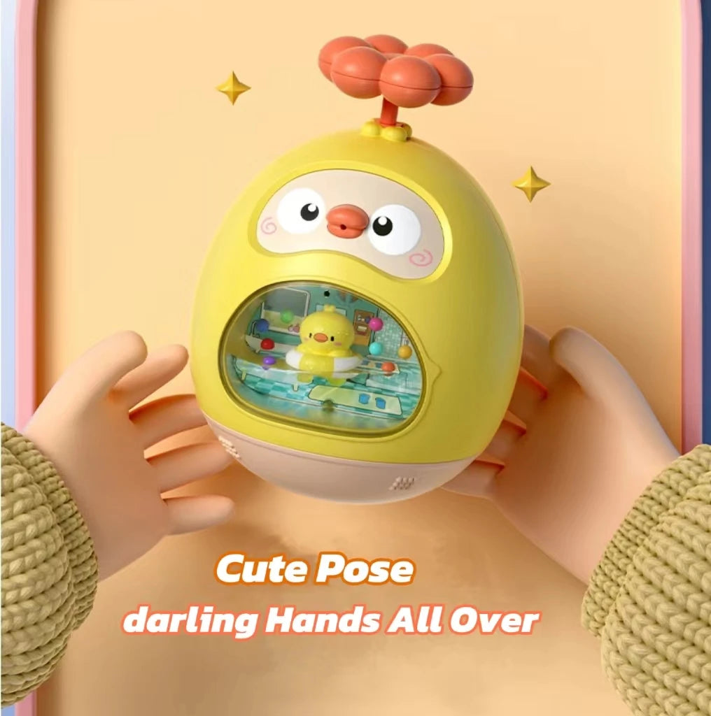 Cute Water Tumbler Bath Toy – Baby Pool & Bathtub Spray Fun