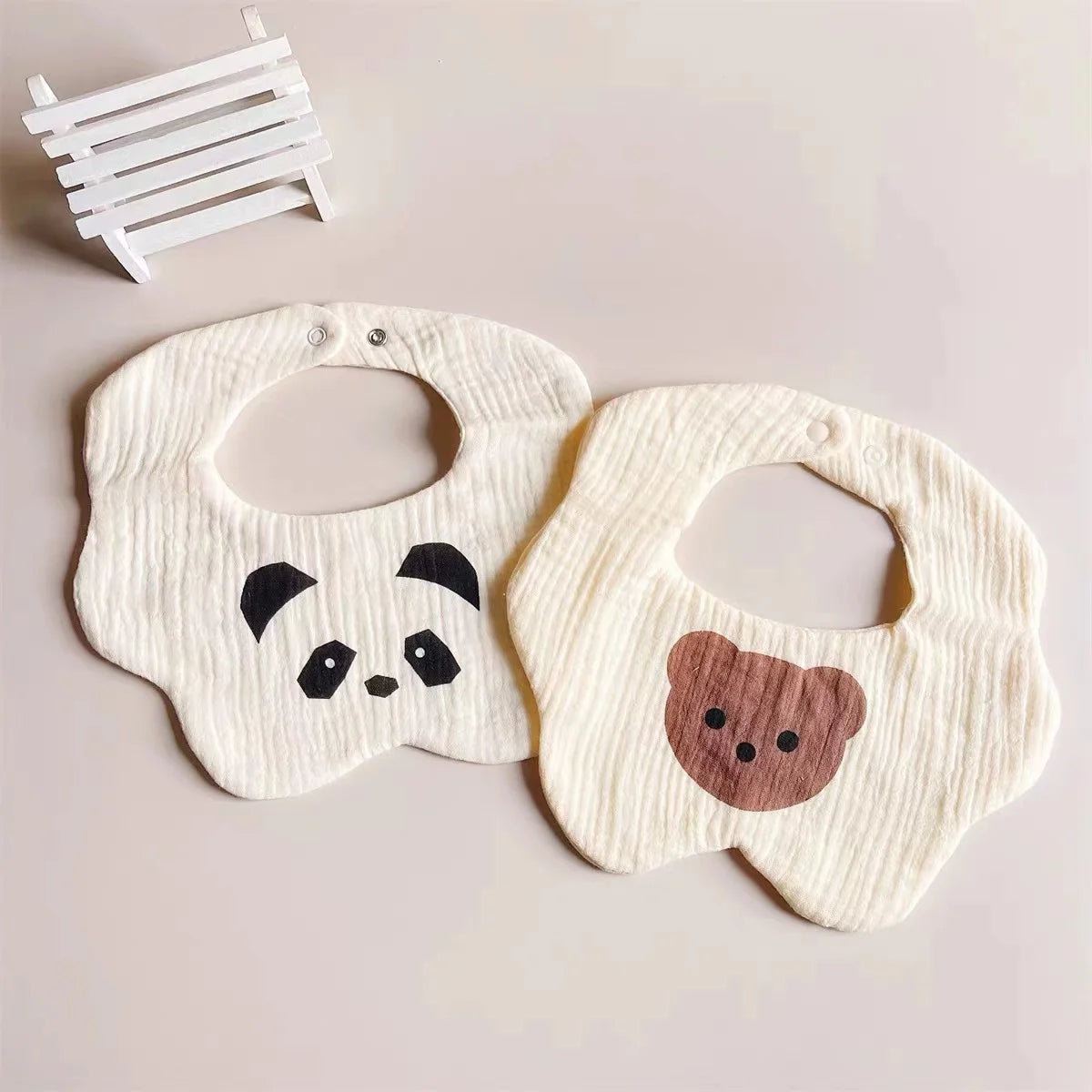 Baby Bib Waterproof Newborn Burp Cloths Cotton Girls and Boys Work Bibs Cute Print Soft Newborn Baby Gift Feeding Accessories