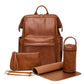 Infant & Baby PU Leather Diaper Bag – Nursing & Travel Friendly