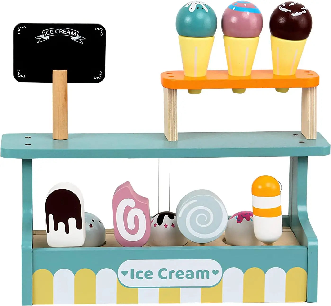 Wooden Ice Cream Playset – Toddler Fun!