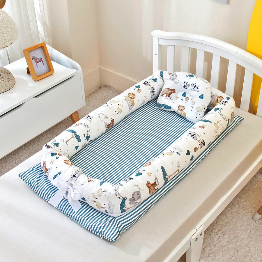 Portable Folding Baby Nest Travel Bed Crib Newborns Cots Sleep Nest Infant Cradle Bed Cuna Baby Nest Baby Dropshipping 90*50cm