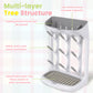 Baby Bottle Drying Rack Space Saving Countertop Holder Detachable Tray Baby Bottles Holder Organizer and Drying