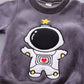 Baby Boys 3PCS Autumn/Winter Set – Fleece Astronaut Vest, Coat & Pants