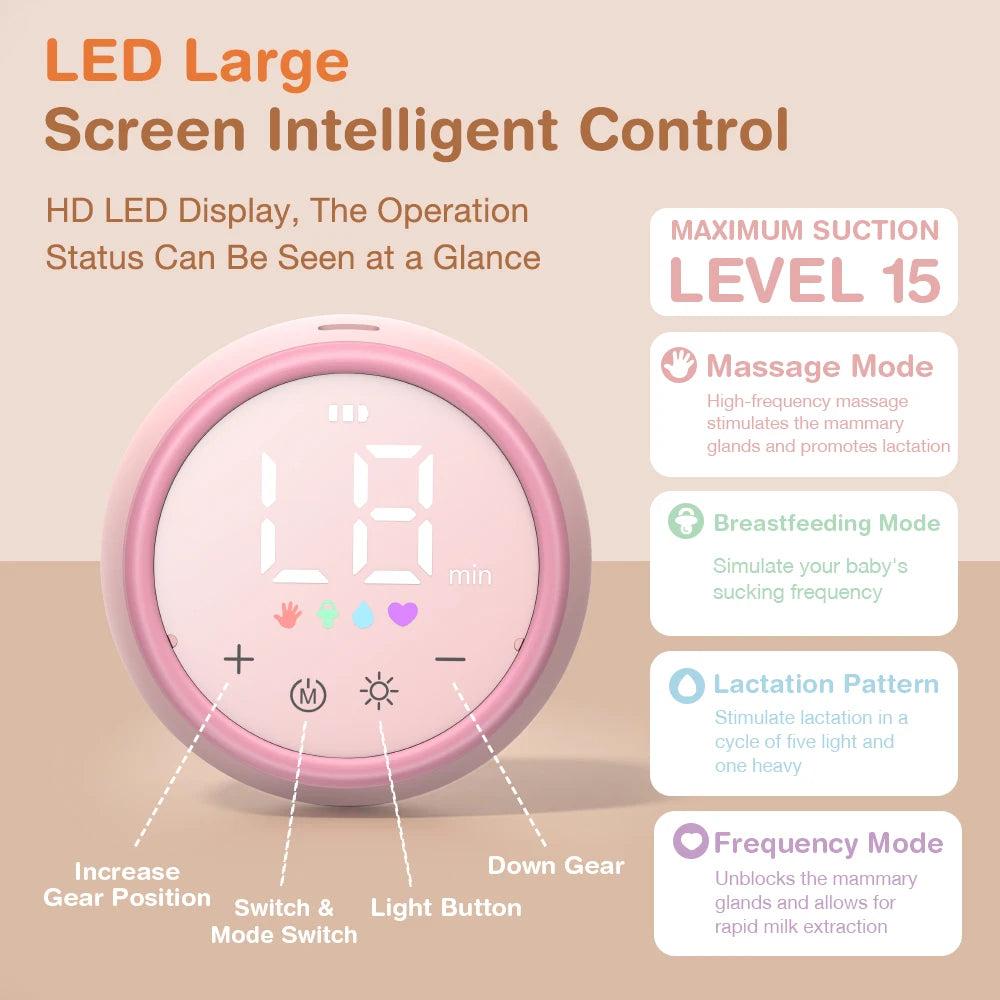 Dr.Isla Portable Electric Breast Pump with Night light