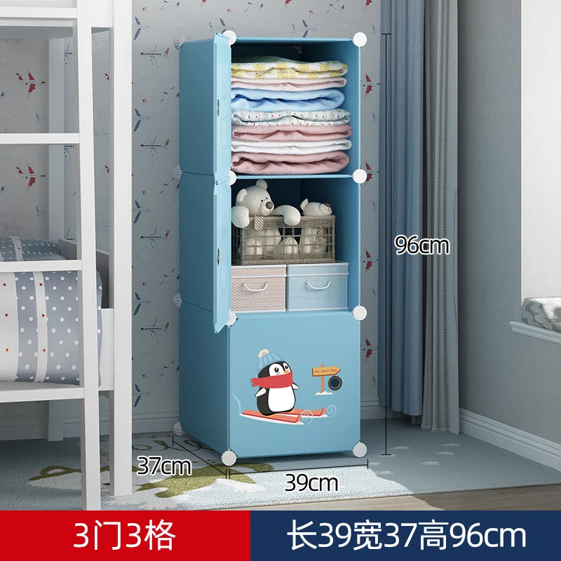Organizer Baby Cabinets Wardrobe Children's Room Storage Cabinet Cabinets Girl's Drawer Closet Puerta Corredera Baby Furniture