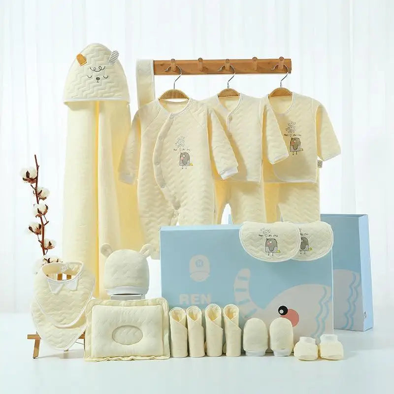 18/21/23 Pcsnewborn Clothes Set Winter Thick New Born Baby Girl Boy Clothes Cotton  Newborn Set Infant Outfit Baby Gift No Box