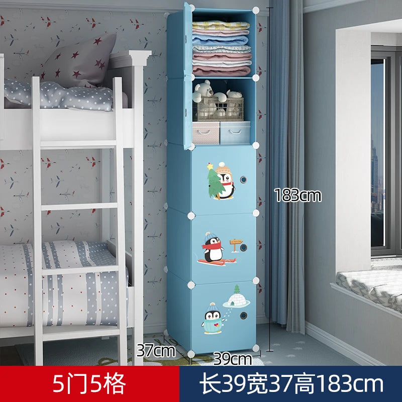 Organizer Baby Cabinets Wardrobe Children's Room Storage Cabinet Cabinets Girl's Drawer Closet Puerta Corredera Baby Furniture