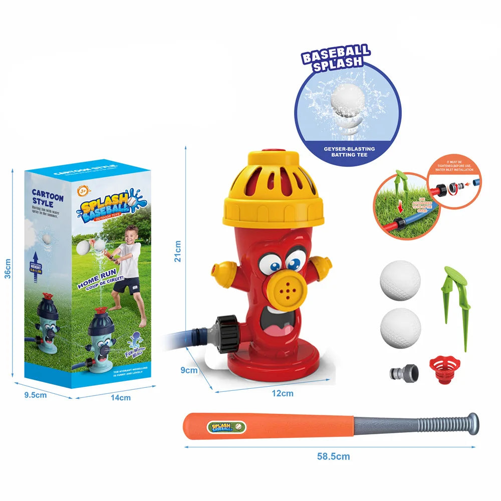Hydrant Sprinkler Outdoor Water Spray Toy Backyard Garden Water Toys Summer Yard Cartoon Splash Sprinkler Baby Bath Toy for Kids