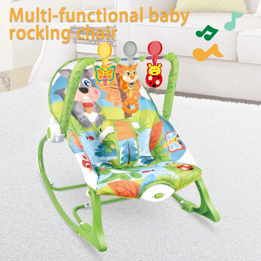 Early Electric Toys Baby Rocking Chair Electric Baby Boy Toy Sleeping Rocker With Hanging Children Toys Gifts