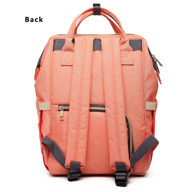 Fashion Oxford Diaper Backpack – Insulated Baby & Mom Bag