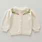2024 New Autumn Infant Baby Girls Knitted Clothing Set Long Sleeved Knitted Cardigan+Jumpsuit Children Knitted Clothes Suit