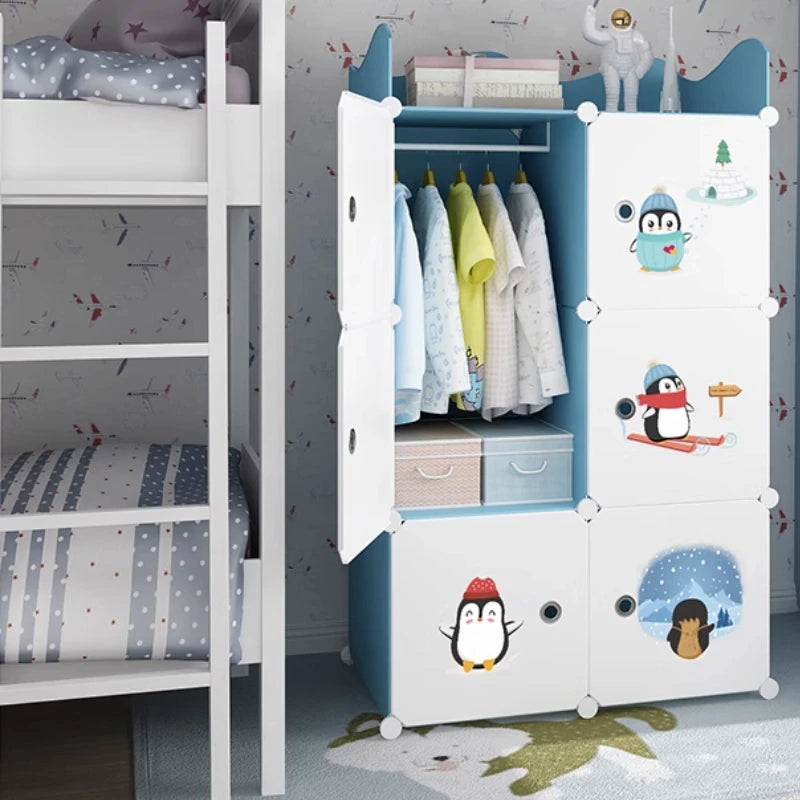 Organizer Baby Cabinets Wardrobe Children's Room Storage Cabinet Cabinets Girl's Drawer Closet Puerta Corredera Baby Furniture