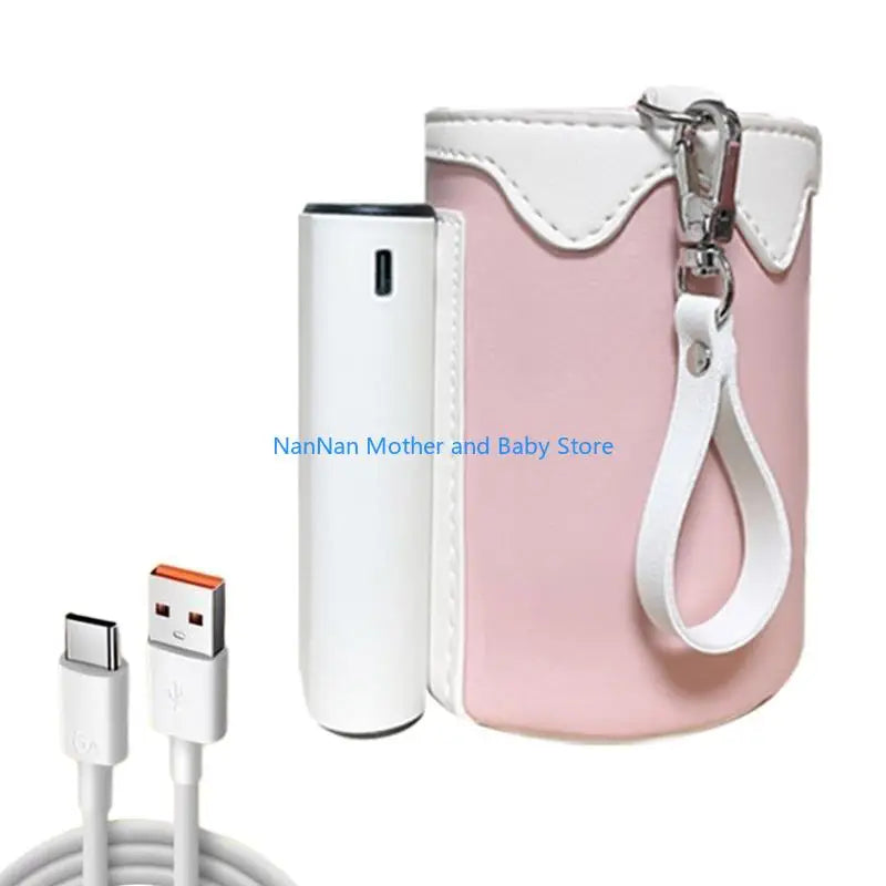 Portable USB Bottle Warmer Wireless Bottle Heating Bag Rechargeable Battery