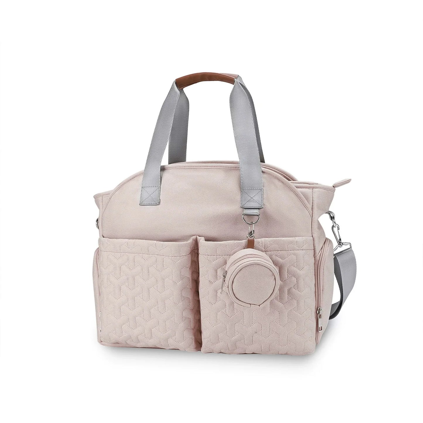 Breast Pump Bag Diaper Bag Tote with Pacifier Case Large Large Capacity  Diaper Tote for Mom and Dad Breast Pump Bag
