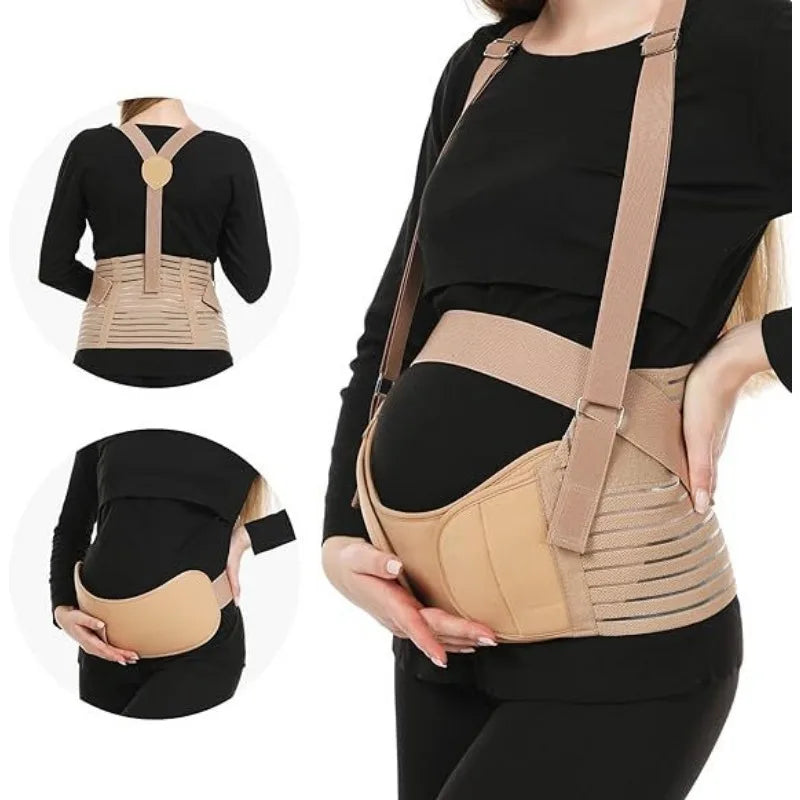 Pregnancy Belly Band - Maternity Support Belt,Breathable Abdominal Bump Brace Straps, Comfortable Prenatal for Back Pain Relief