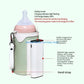 Portable USB Bottle Warmer Wireless Bottle Heating Bag Rechargeable Battery