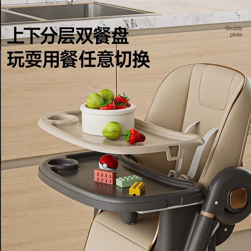 Household Baby Highchair Multifunctional Children's Dining Chair Baby Eating Foldable Seat