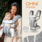 Ergobaby All Carry Positions Breathable mesh baby carrier, enhancing lumbar support and airflow (7-45 pounds)