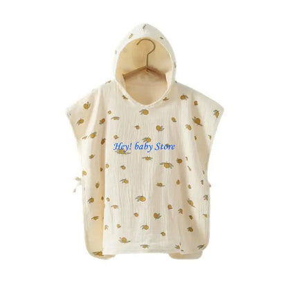 JU64 Baby Hooded Bath Towel for Infant Boy Girl Breathable  Wraps Warm Shower Towel Comfortable Quick-Drying Bathrobe