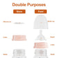 NCVI 140ml Breast Milk Bottles – 2-Pack, Anti-Colic, BPA-Free with Nipples & Caps