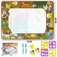 100x80CM Magic Water Drawing Mat Coloring Doodle With Reusable Magic Pens Montessori Painting Board Educational Toys Kids Gifts