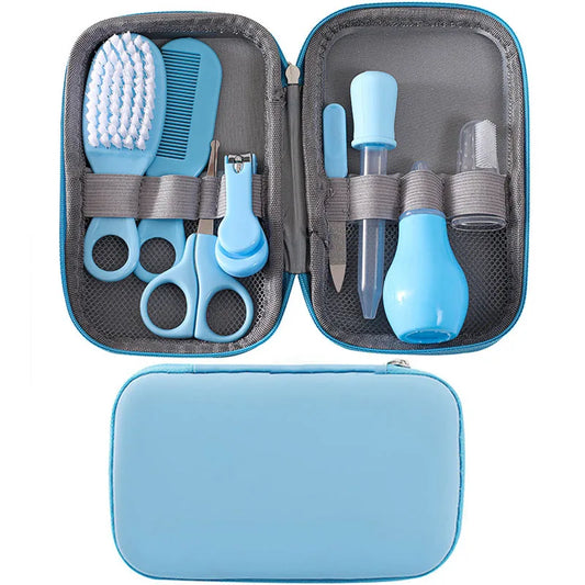 8pcs/set Comb Nose Inhaler EVA Package Care Set Coisas Para Bebê 13pcs Cute Newborn Baby Multifunctional Baby Nail Clippers 8