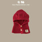 New Year Baby Hat Red Knitted Winter Infant Cap