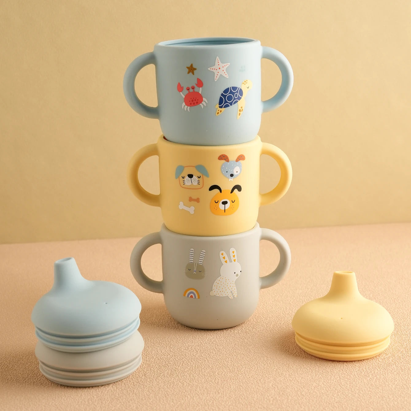 Baby Travel Cup – Dishwasher Safe Silicone Feeding Cup