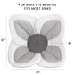 Blooming Bath Lotus Baby Bath Seat Plush Minky Baby Sink Bathtub Mat Cushion Safe Flower Seat for Newborns