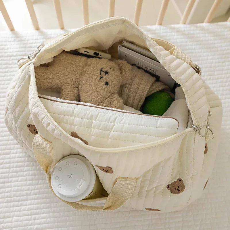 Embroidered Mommy Bag – Large-Capacity, Lightweight & Multi-Functional