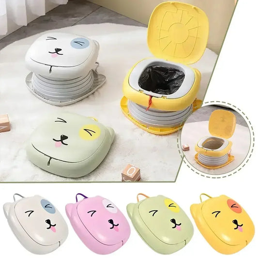 Foldable Travel Potty – Portable Baby Toilet with Waste Bags & Gifts