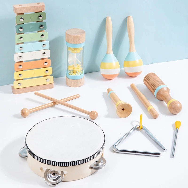 Montessori Wooden Music Set – Percussion Learning Toy for Kids