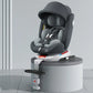 Child Safety Car Seat with Support 360° Rotatable Safety Seat ISOFIX Steel Interface Suitable for Children Aged 0-12