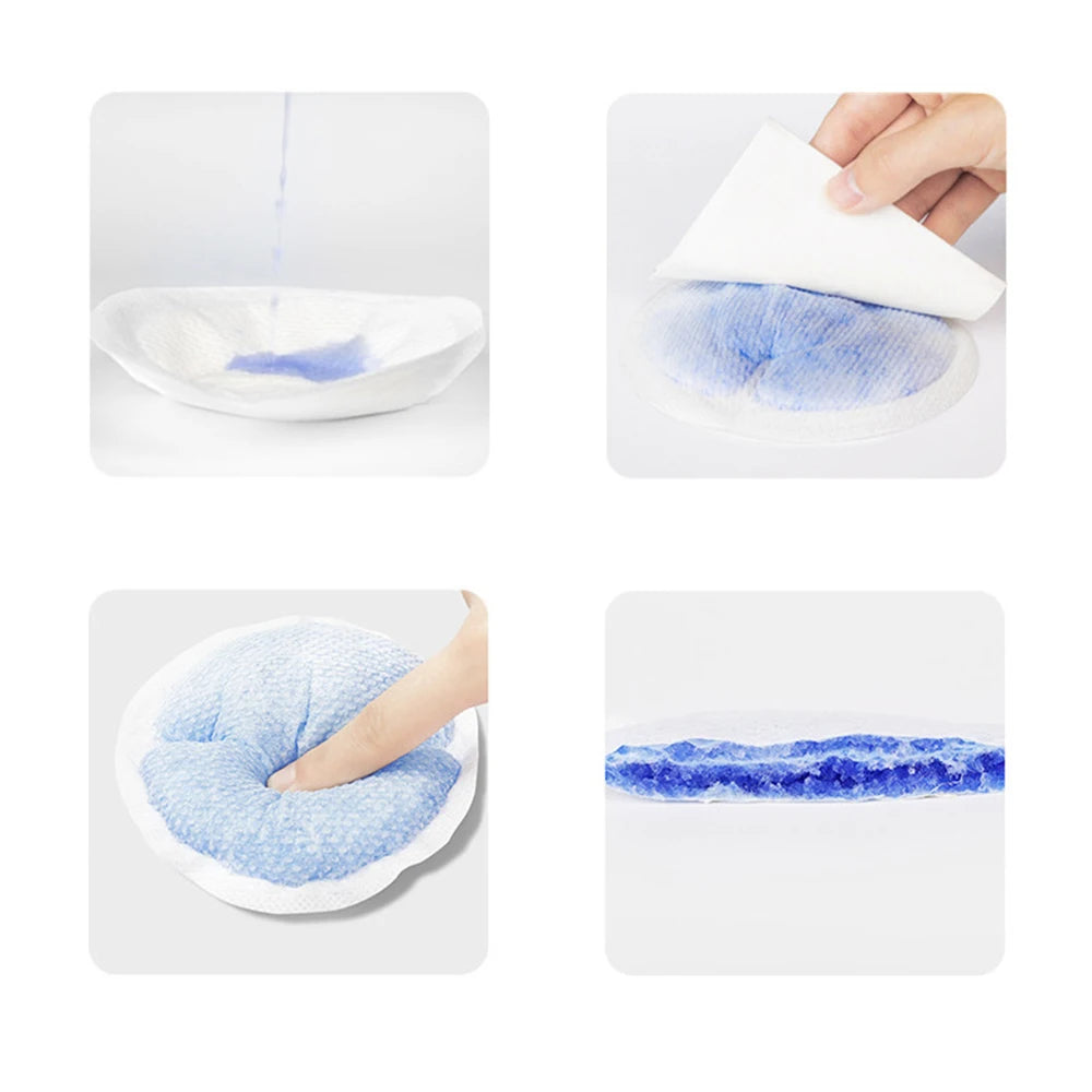 100PCS Breastfeeding Disposable Breast Nursing Pads Breathable Slim Super Absorbency Cotton Breast Pad Nurs