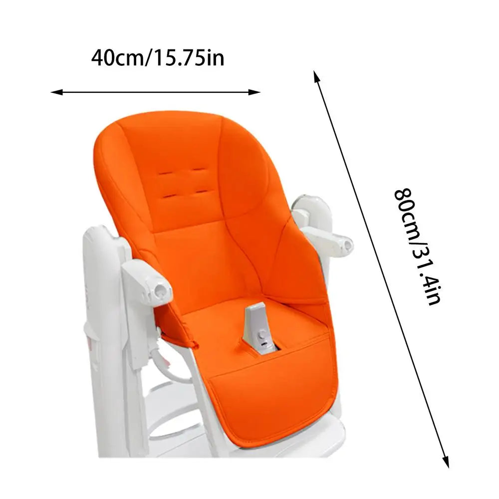 Kids Highchair Cushion Pad High Chair Dining Protection Cover Cushion PU Leather And Sponge Comfortable Seat Pad Boy And Girl