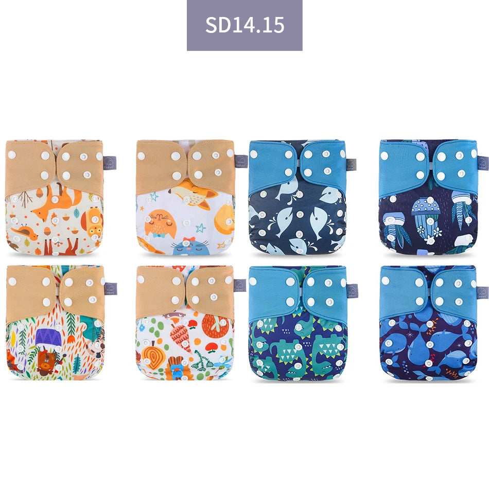 Elinfant 8-Piece Cloth Diaper Set