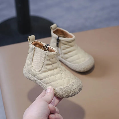 Winter Boots for Baby Boys Outdoor Girls Snow Boots Plush Children Cotton Shoes Non-slip Kids Casual Shoes Infant Toddler Shoes