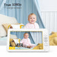 Babystar 7" HD Split Screen Video Baby Monitor No WiFi, Baby Camera Monitor, Hack Proof, Remote Zoom/Pan/Tilt, 4000mAh Battery