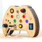 Montessori early education puzzle toys, busy board, button, switch, light, space game, children's and baby's hands-on ability