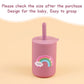 Toddler Feeding Bottle – Silicone Straw Cup for Kids