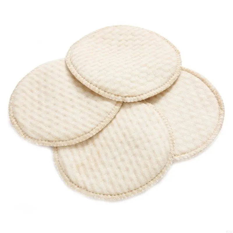 4pcs Reusable Nursing Breast Pads Washable Soft Absorbent Baby Breastfeeding Breast Cotton Pads for Pregnant Women
